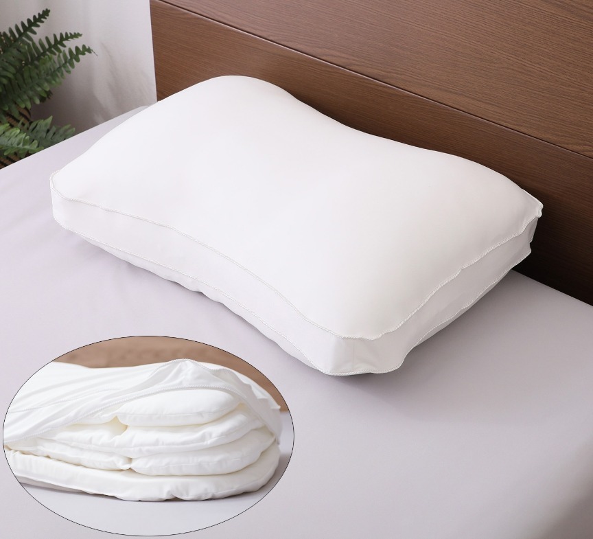 ニトリ 横向き寝が楽なまくら ナチュラルフィット 専用枕カバー付 - 枕