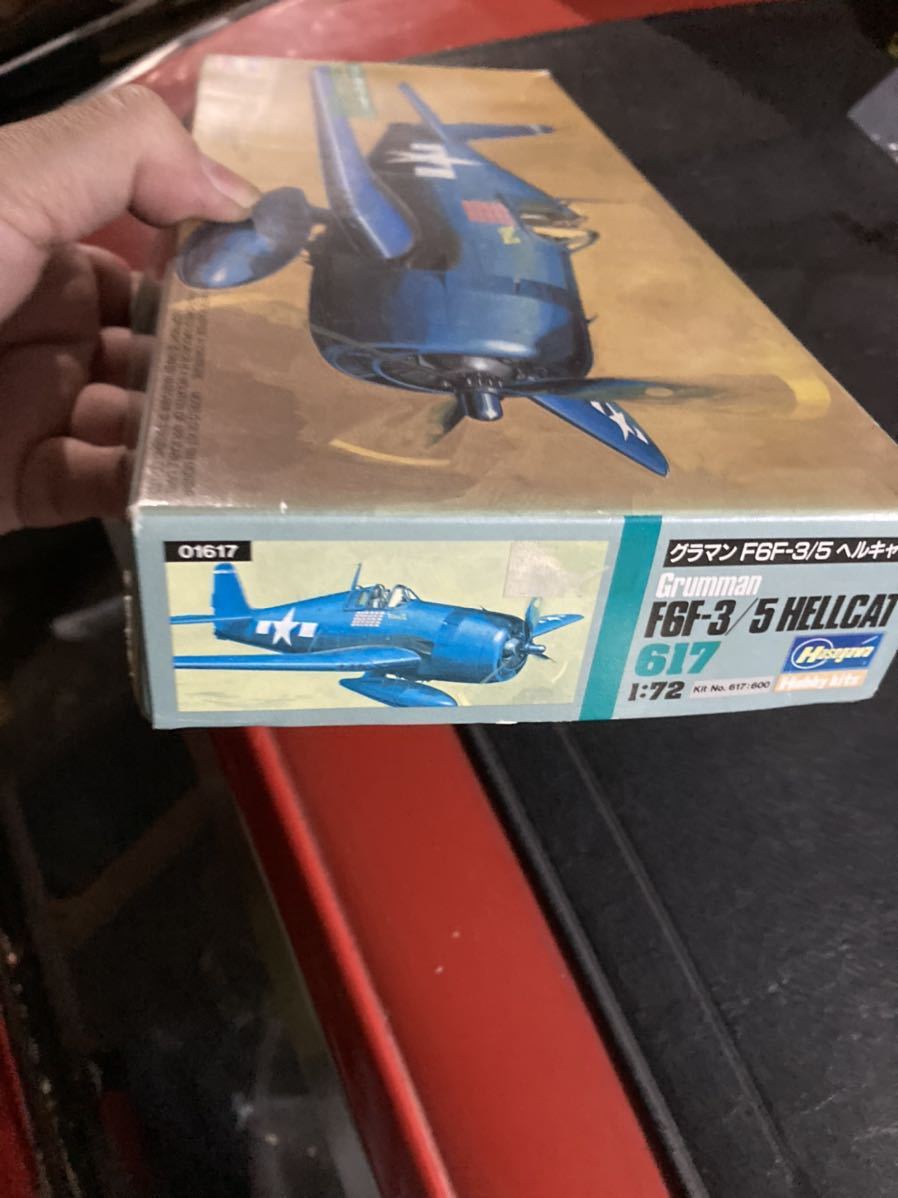 ハセガワ 1/72グラマン　F6F-3/5　ヘルキャットプラモデル戦闘機当時物_画像2