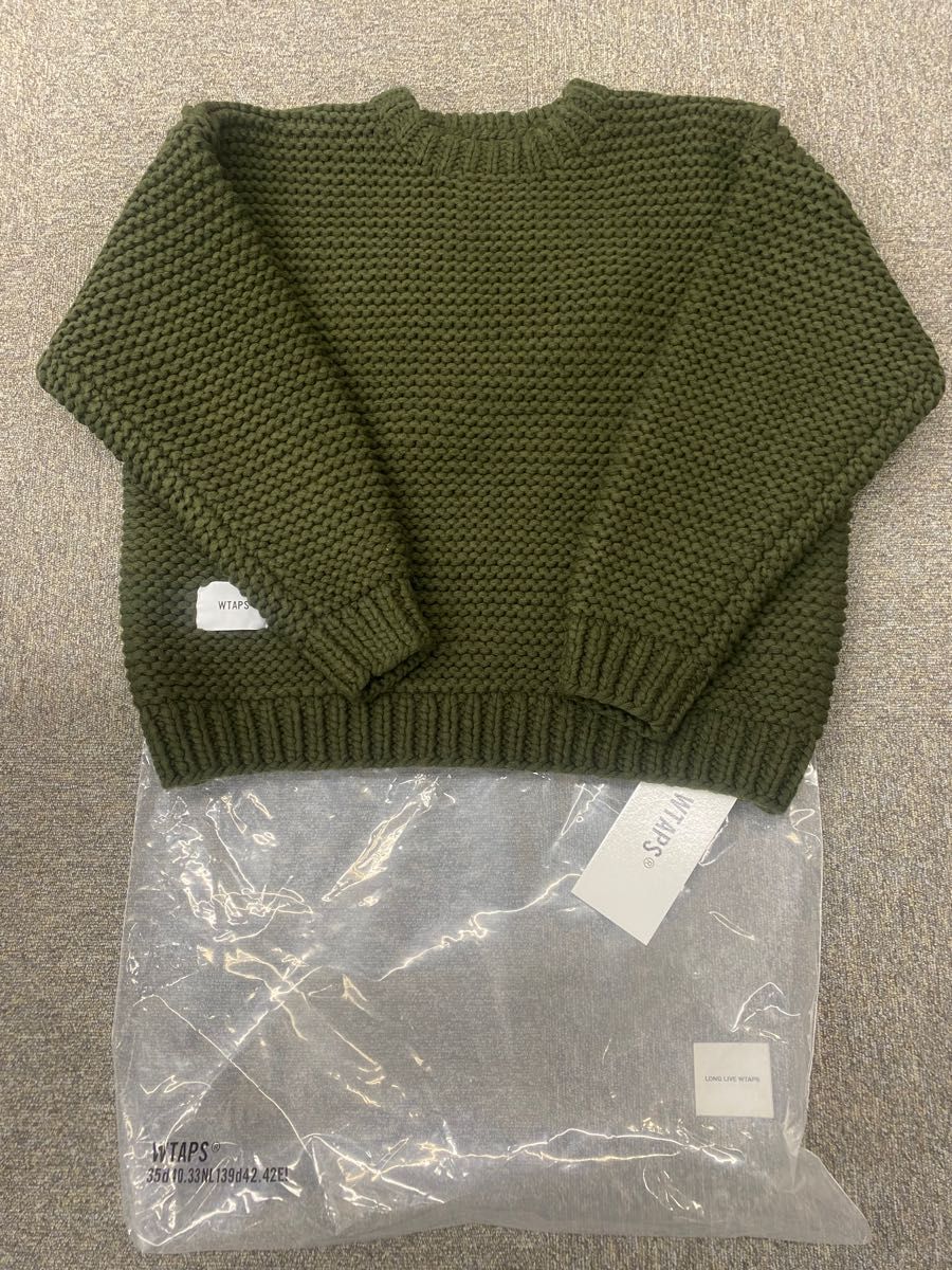 最終値下げ wtaps 22aw MEDIEVAL SWEATER ACRYLIC XL オリーブ｜PayPay