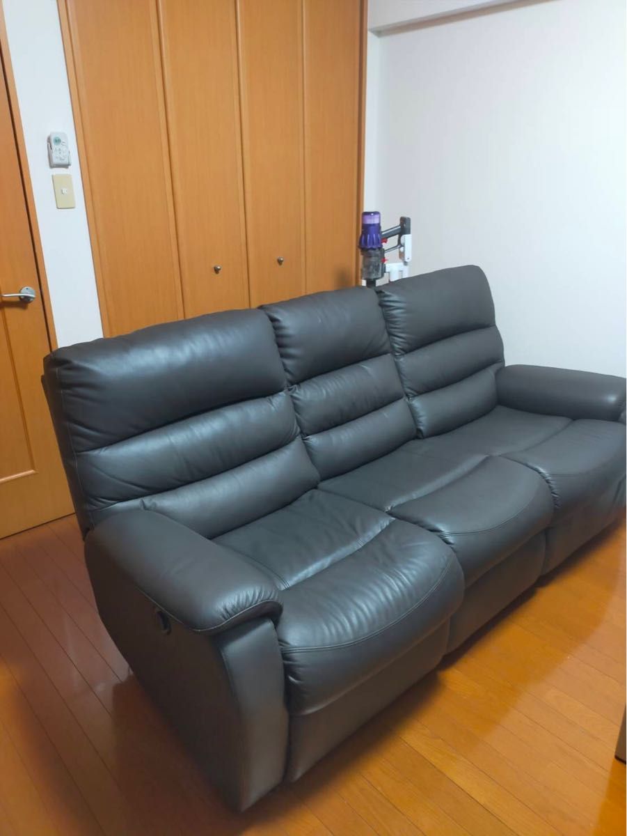 最終値下げ【3人がけソファ】ニトリのALTA ダークブラウン