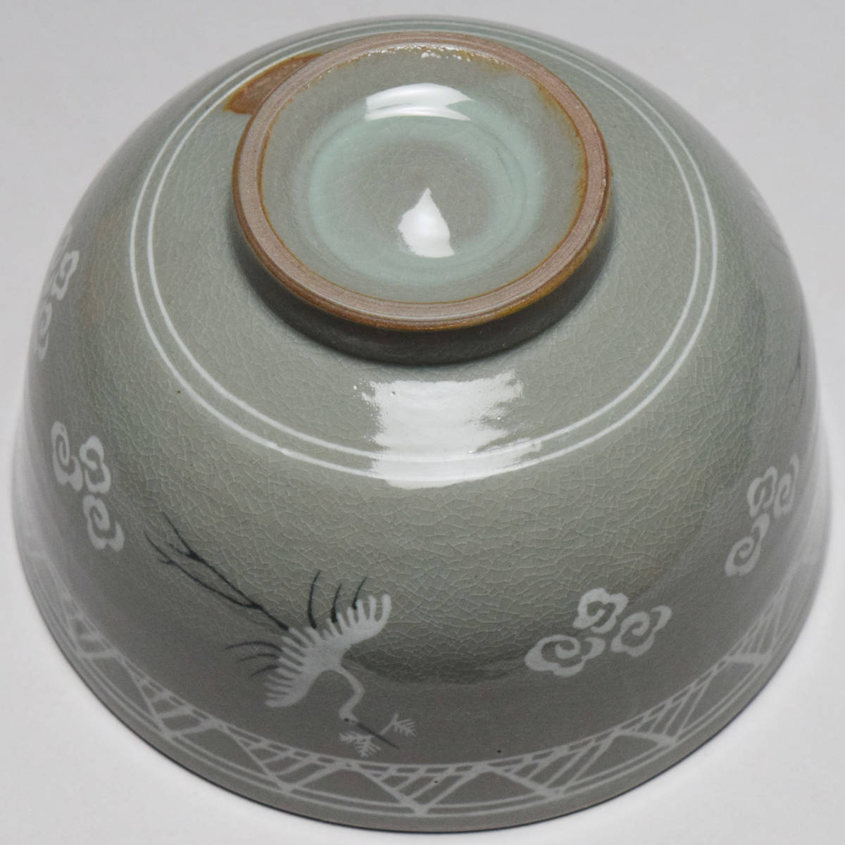 八八八】昭美 在印 高麗青磁 雲鶴文 茶碗 ◇箱付 茶道具 抹茶碗 八八八】昭美 在印 高麗青磁 雲鶴文 茶碗 ◇箱付 茶道具 抹茶碗