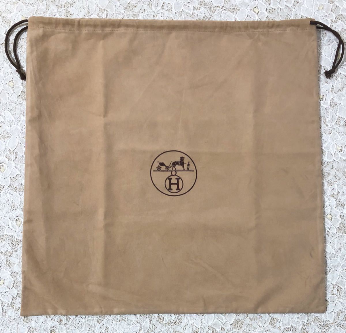 HERMES エルメス 保存袋 布袋 巾着袋 付属品 ベージュ送料無料-