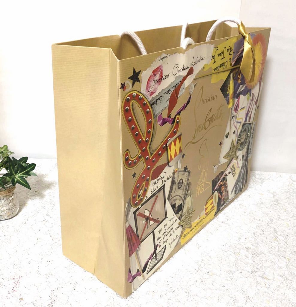  Christian * Louboutin [Christian Louboutin] 20 anniversary limitation shopa-(1448) shop sack brand paper bag rare hard-to-find goods largish 