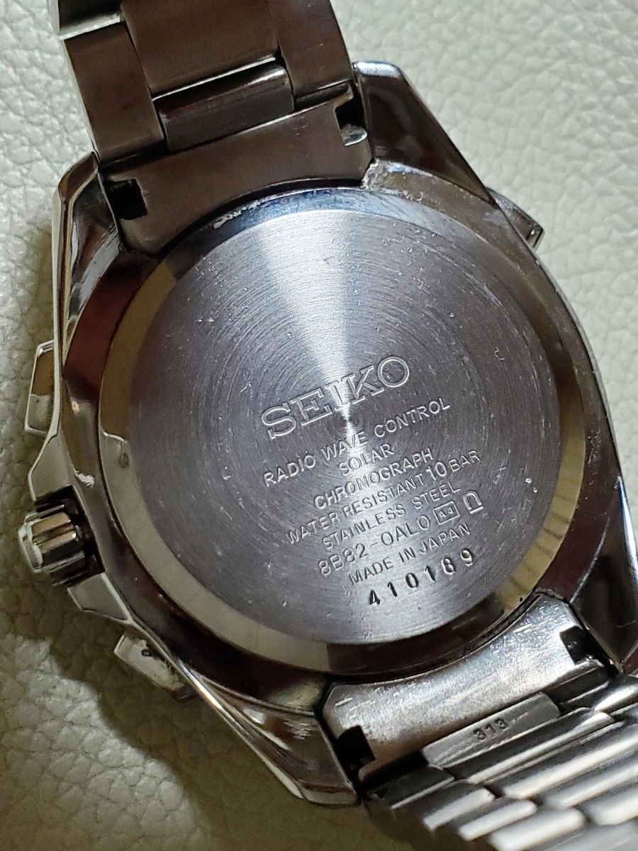 SEIKO セイコー ブライツ 8B82-0AL0 ブルー ソーラー メンズ