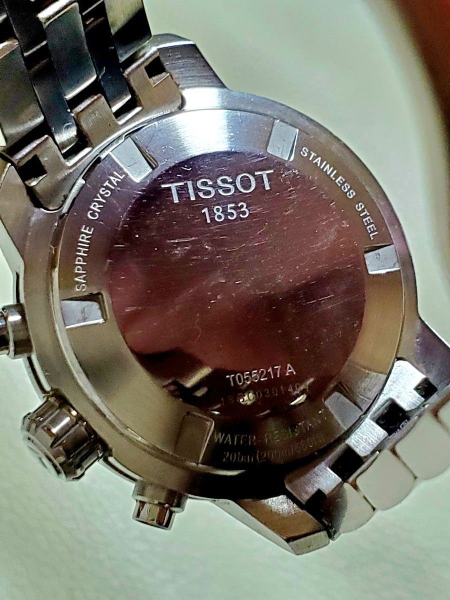 TISSOT ティソ ホワイト クロノグラフ デイト 200m防水 クォーツ レディース ボーイズ