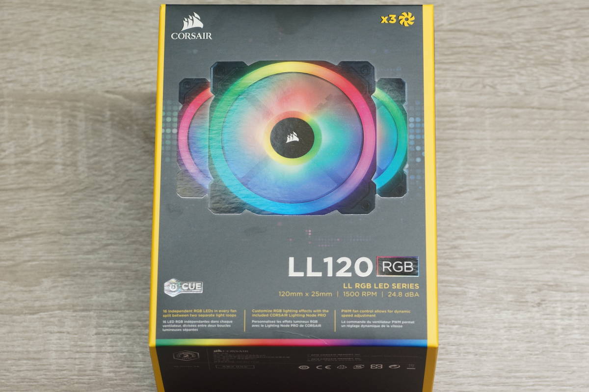 ★☆Corsair LL120 RGB 3Fan Pack with Lighting Node PRO PCケースファン☆★