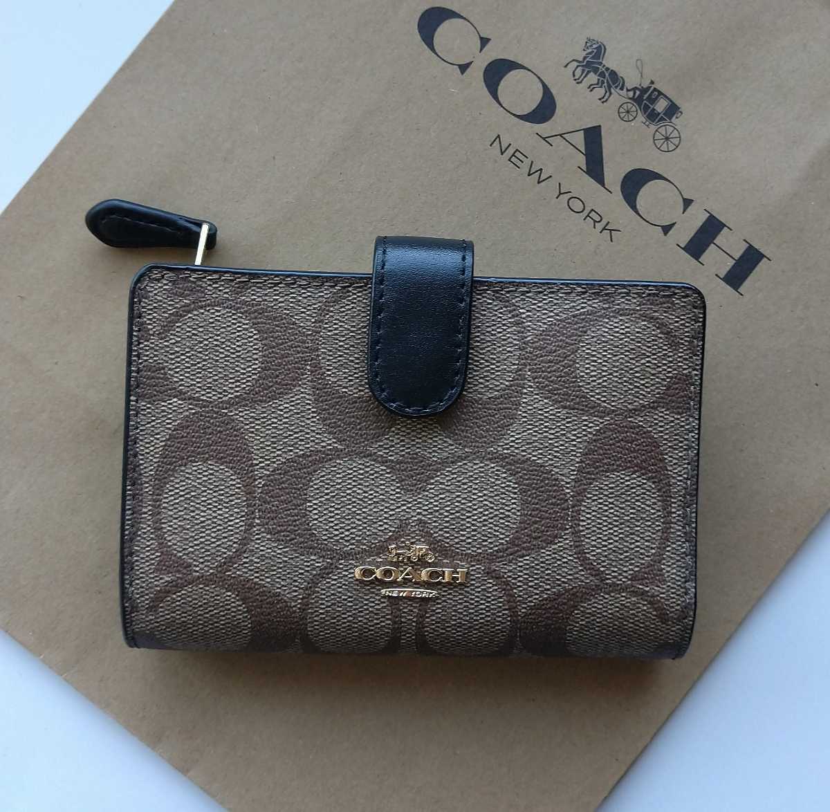 2021年ファッション福袋 【新品】COACH ブラック カーキ シグネチャー
