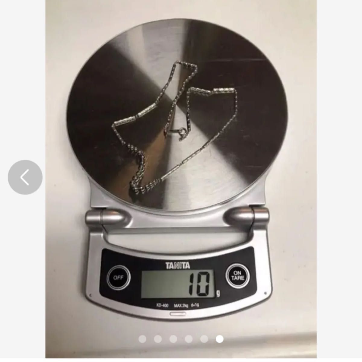 プラチナ850 ミラーボール デザインネックレス 10g チェーンネックレス