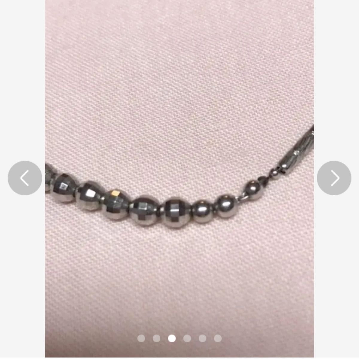 レッド系 プラチナ850 ミラーボール デザインネックレス 10g - 通販