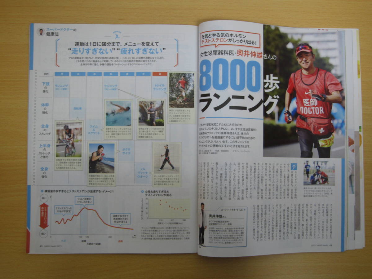 IZ0353 日経ヘルス1月号 2016年12月2日発行 スーパードクターの健康法 ロカボ 間接ストレッチ 自律神経 健康 名医 朝ヨガ 快腸 美肌ライフ _画像5