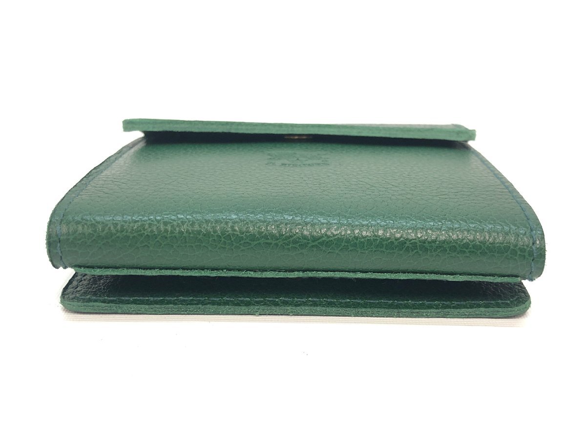 イルビゾンテ 二つ折り財布 緑 グリーン-