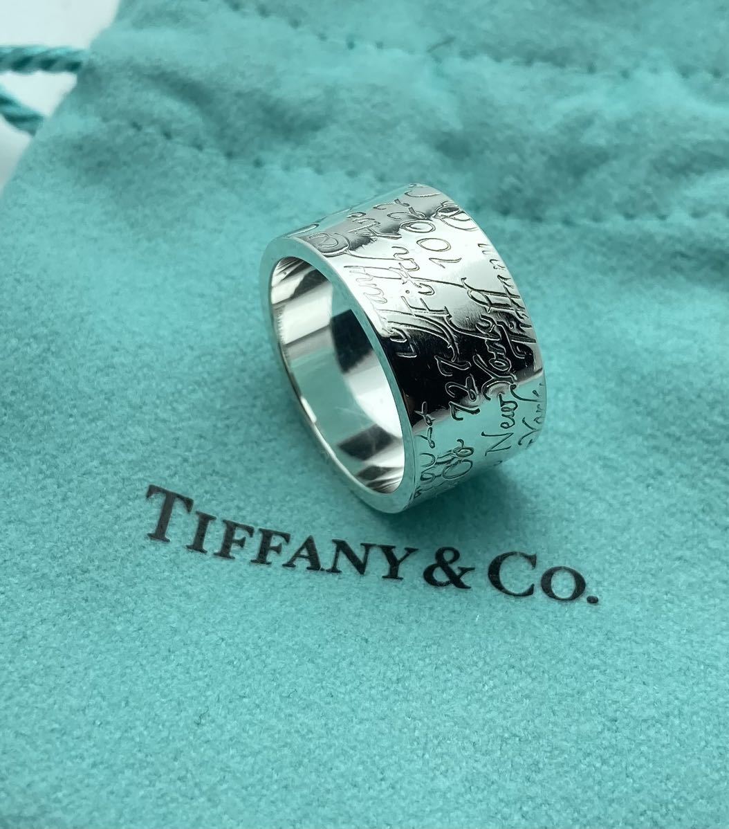 Tiffany＆Co. ティファニー ノーツ ナロー ワイドリング SV925