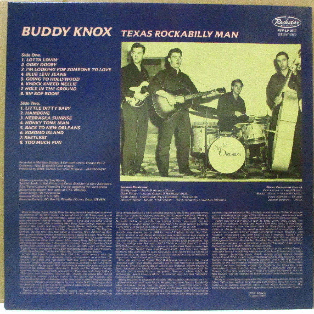 BUDDY KNOX-Texas Rockabilly Man (UK Orig.Mono LP)_画像2