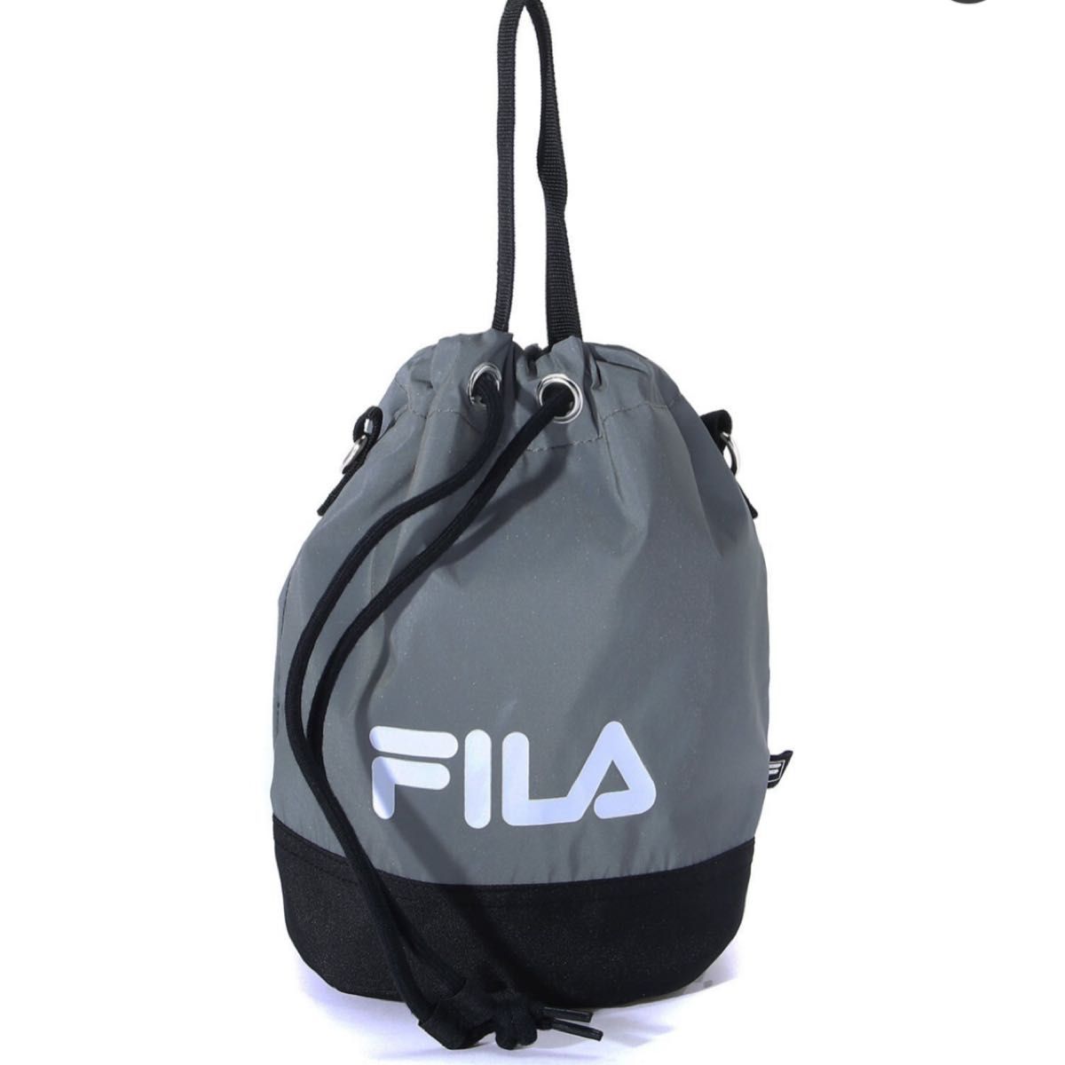 【新品未使用】FILA ショルダーバッグ　トートバッグ　ハンドバッグ　シルバー 多機能 斜め掛けバッグ 