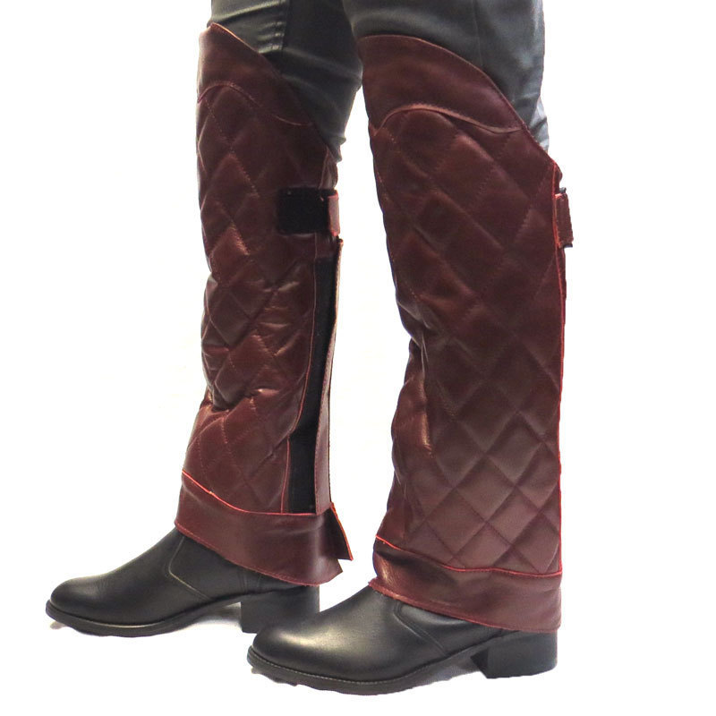 30％OFF!!アウトレット【HEAVY】（XLサイズ） ダイヤモンドパッドレッグチャップス　レッド　モトブルーズ　LEG CHAPS_画像9