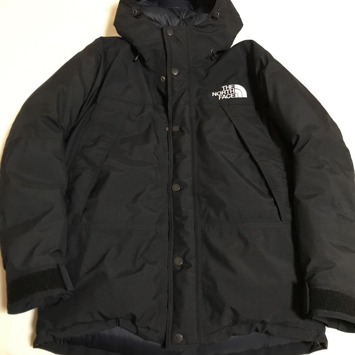 全商品オープニング価格! MOUNTAIN FACE NORTH THE マウンテンダウンジャケット ノースフェイス DOWN GORE-TEX S BLACK JACKET Sサイズ以下
