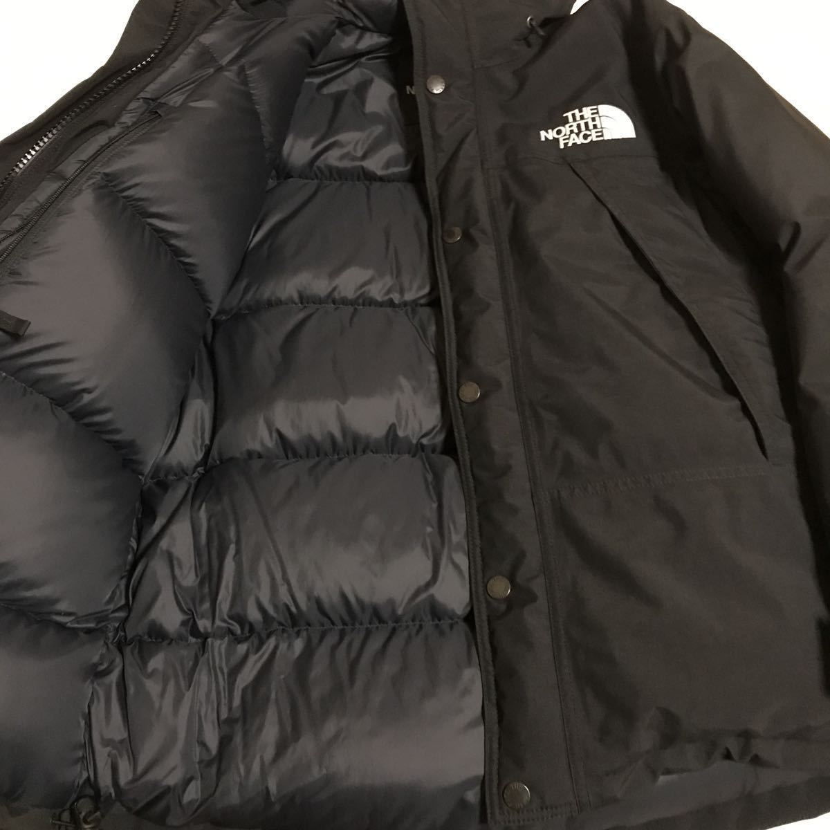 ノースフェイス マウンテンダウンジャケット THE NORTH FACE MOUNTAIN DOWN JACKET BLACK S GORE-TEX_画像2