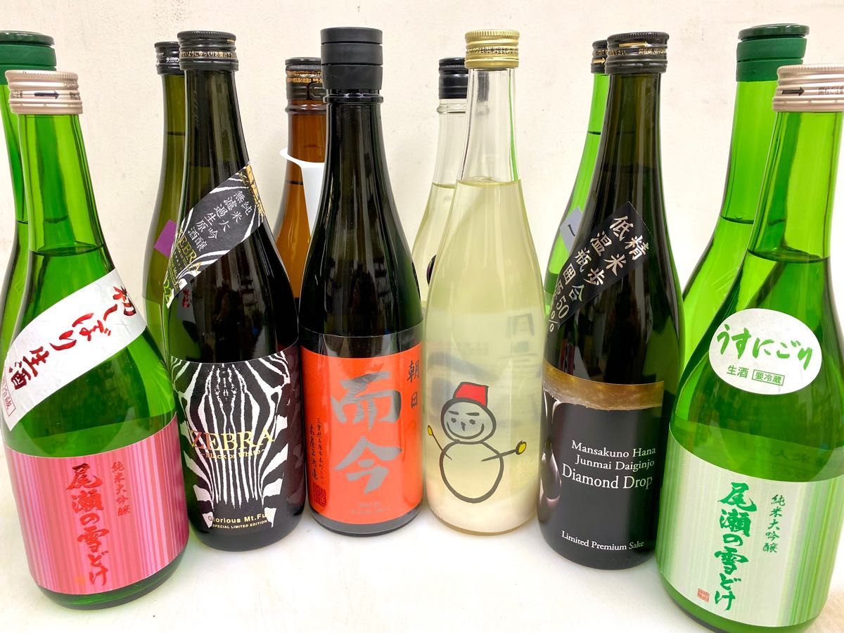 日本酒 12本セット 而今 仙禽雪だるま 栄光富士 まんさくの花 天美 紀土 八仙 尾瀬の雪どけ 純米大吟醸 限定 飲み比べセット