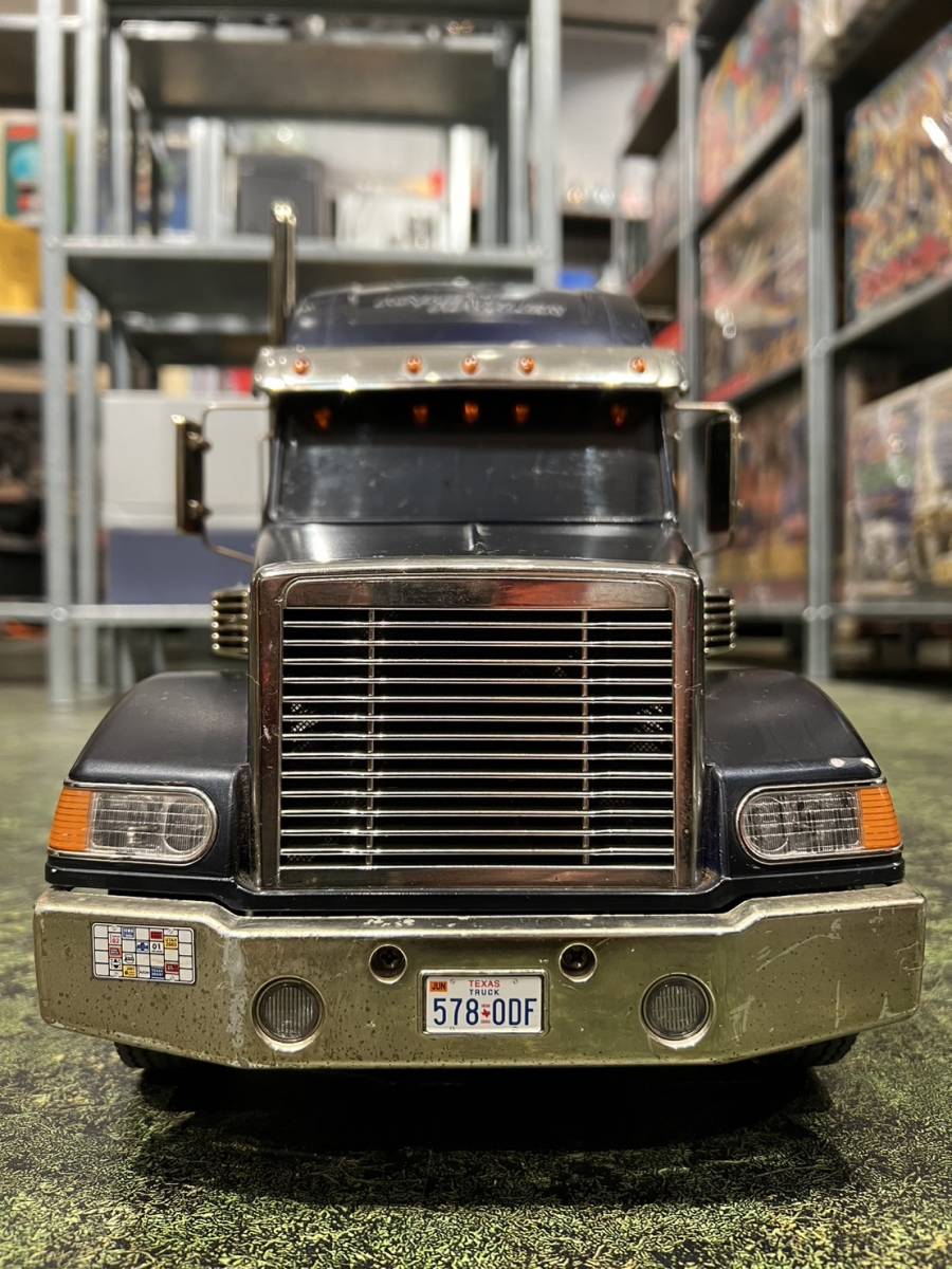 【UE0102】1円スタート ジャンク品 TAMIYA RC トレーラーヘッド ナイトハウラー 1/14 SCALE RADIO CONTROL TRACTOR TRUCK KNIGHT HAULER