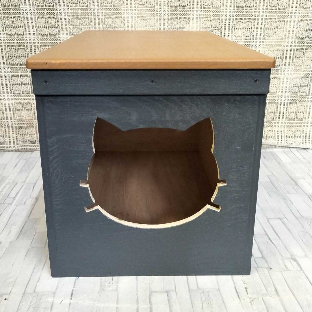 受注生産C16》蓋付き キャットハウス ハンドメイド りんご箱 受注生産C16》蓋付き キャットハウス ハンドメイド りんご箱