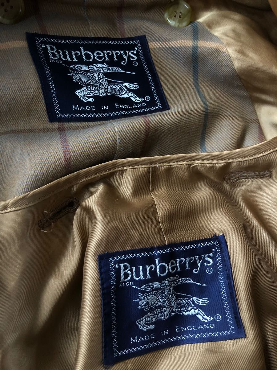 ヴィンテージ　バーバリー トレンチburberrys 一枚袖　ライナー付き バーバリートレンチコート Burberrys