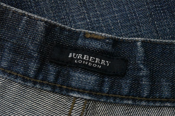  прекрасный товар *BURBERRY Burberry * три . association *. синий серия * хлопок 100%* мужской * Denim брюки *M соответствует * весна лето осень-зима 