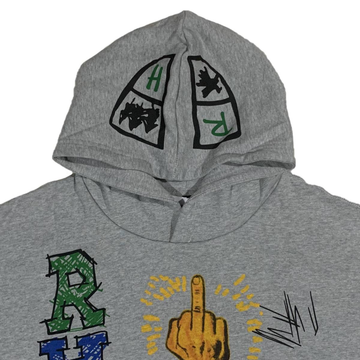 [並行輸入品] RHUDE ルード DOODLE HOODIE ドゥードゥル プルオーバーパーカー (M)