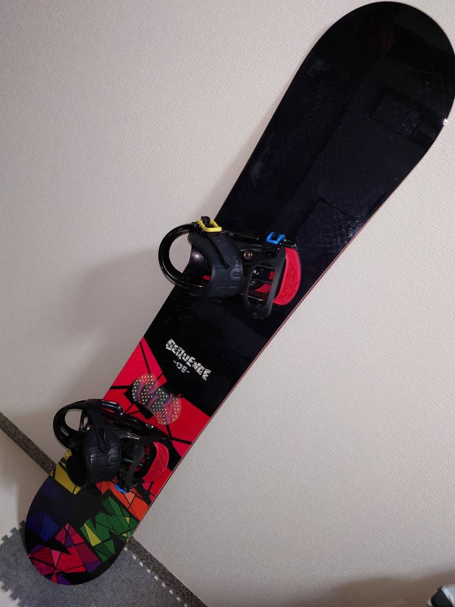 カバー付3点セット☆スノボ板 Salomonサロモン SEQUENCE 158cm