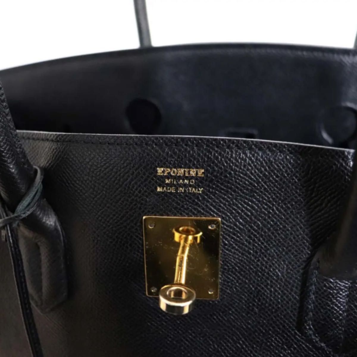 EPONINE エポニーヌ カデナ付き レザー ハンド トート バッグ EPONINE エポニーヌ カデナ付き レザー ハンド トート バッグ