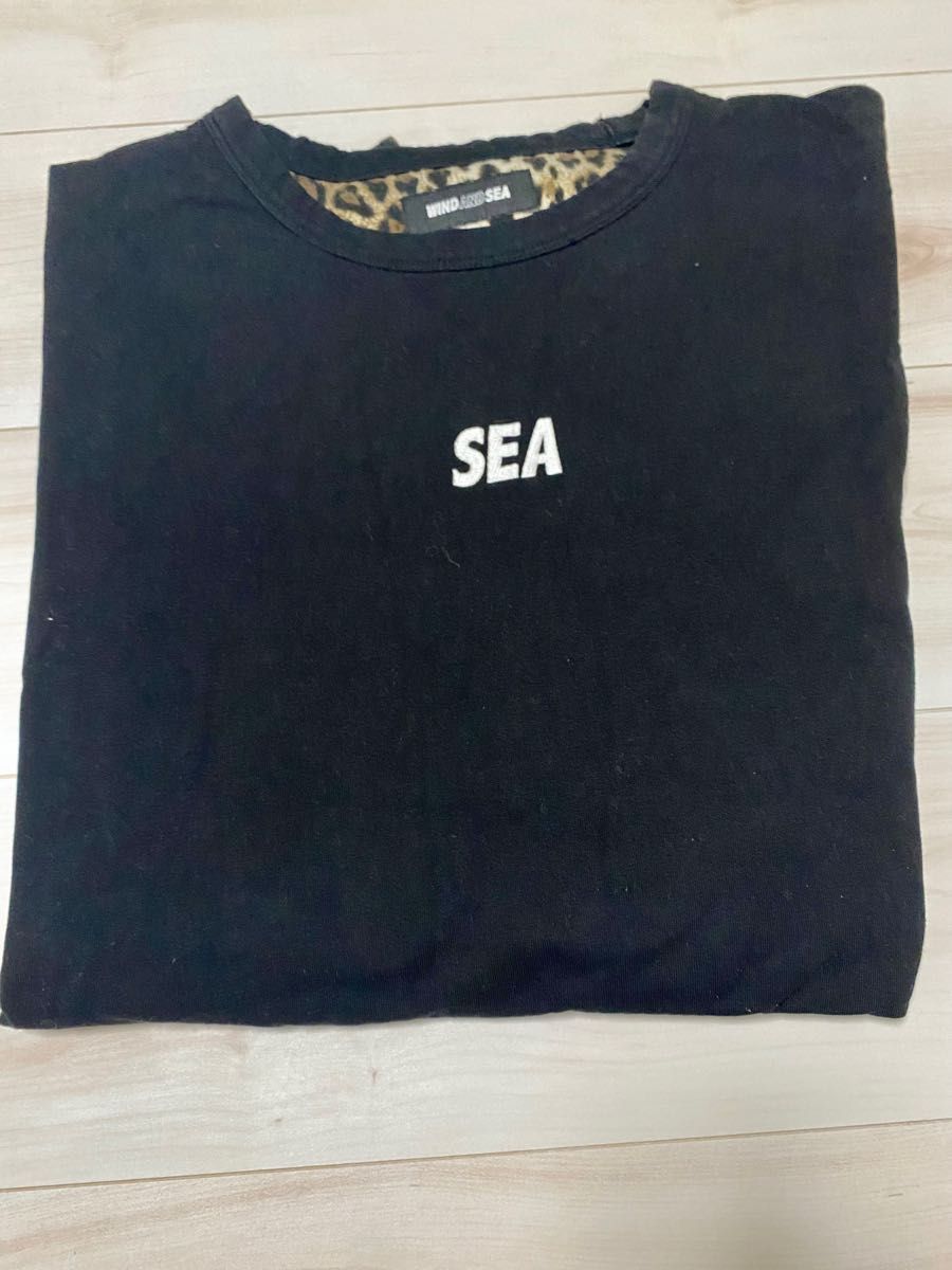 【SALE】芸能人着用　WIND AND SEA WDS LEOPARD RIVERSIBLE CUT-SEWN /黒