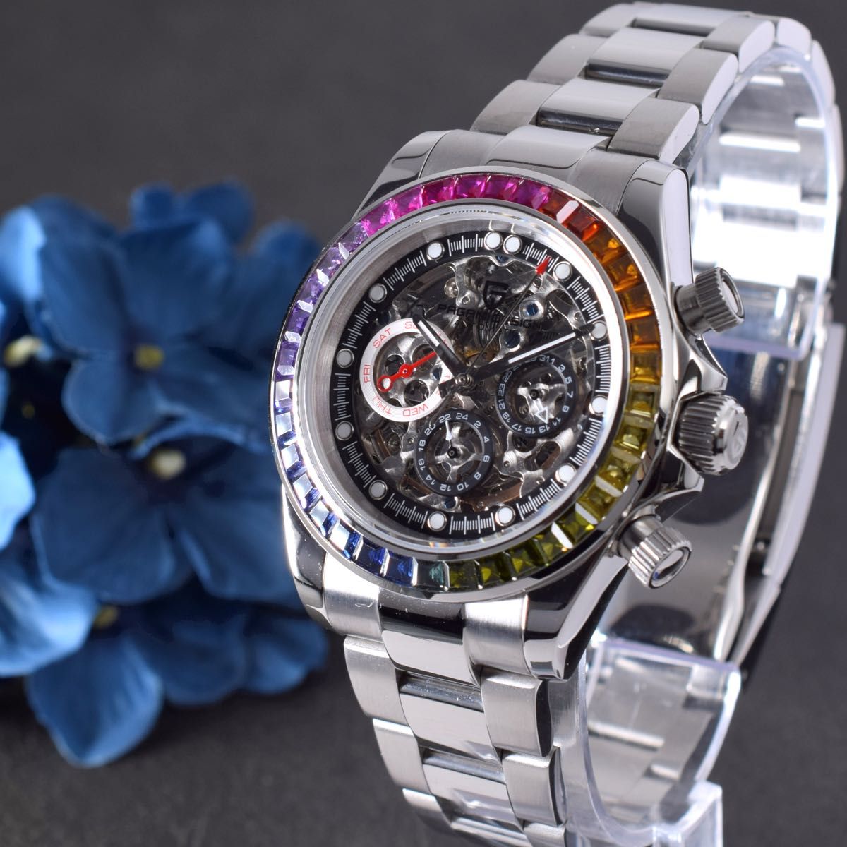 PAGANI DESIGN メンズ 腕時計 高級 ステンレス 機械式 デイトナ レインボー ROLEX ロレックス オマージュ |Yahoo!フリマ(旧PayPayフリマ) PAGANI DESIGN メンズ 腕時計 高級 ステンレス 機械式 デイトナ レインボー ROLEX ロレックス オマージュ |Yahoo!フリマ(旧PayPayフリマ)