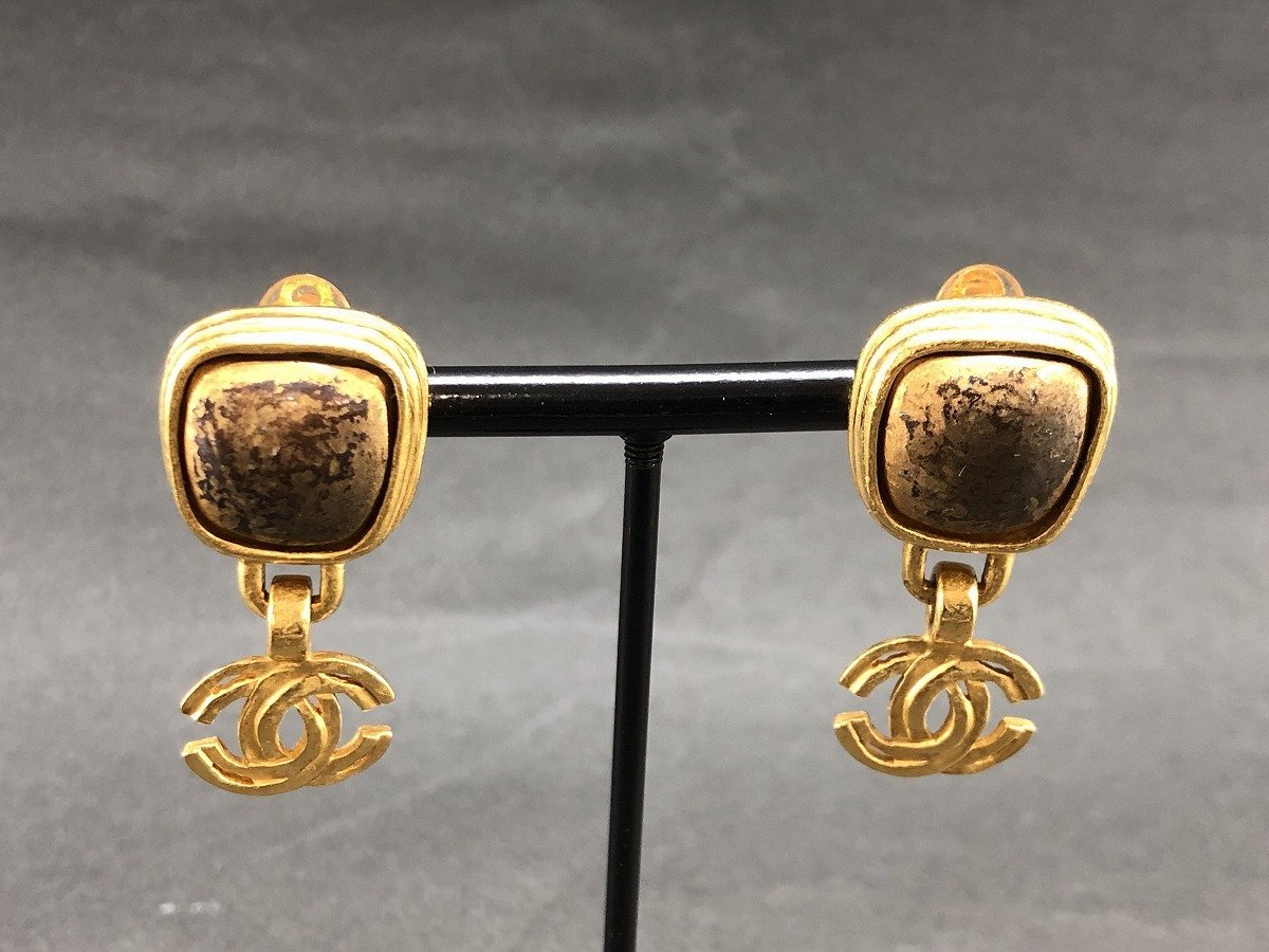 CHANEL シャネル イヤリング ゴールドカラー ココマーク 97A[16927 ...