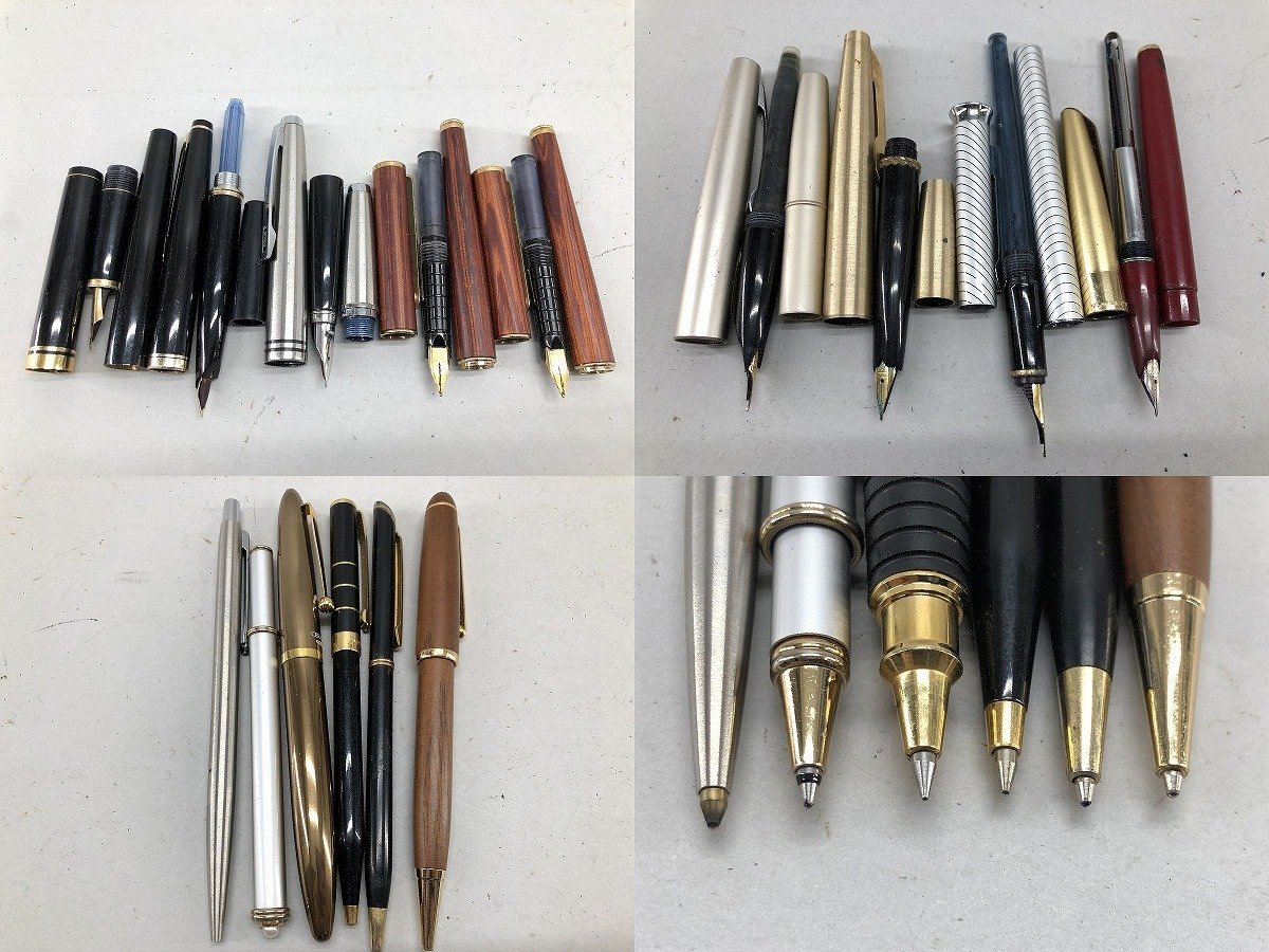1円~ まとめ売り 万年筆 ボールペン ペン先 18K 14K パーカー シェーファー モンブラン その他 筆記未確認[16933