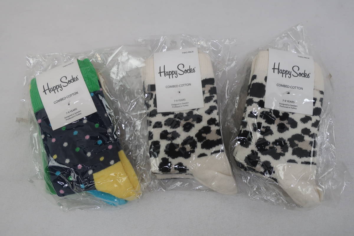 【送800円】 7823 最終 未着用品 Happy Socks ハッピーソックスまとめ キッズ・ベビー ガール タイツ ニーハイ サイズ色々の画像2