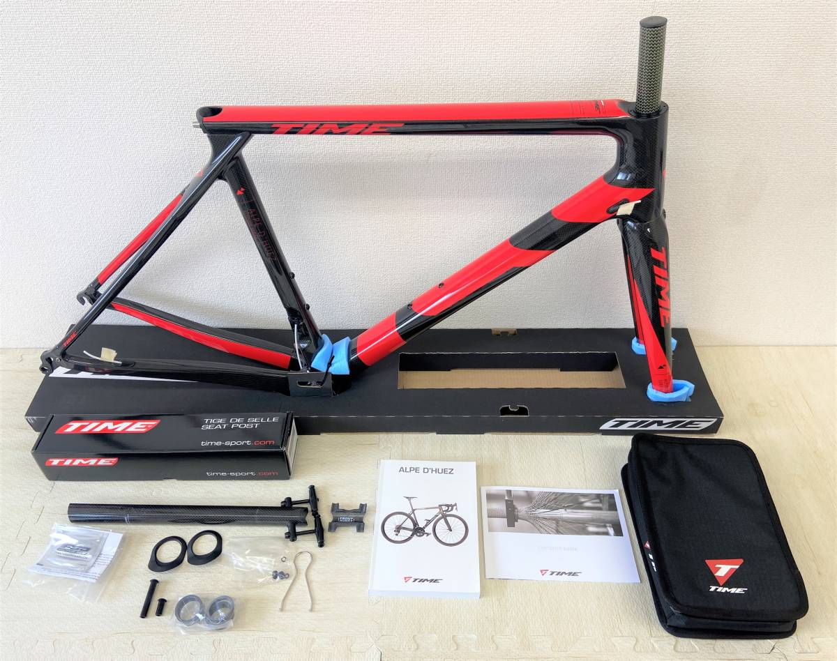 超お買い得!新品未使用!定番の赤黒!TIME ALPE D'HUEZ01 アルプデュエズ01 S レッドブラック フレームセット_画像10