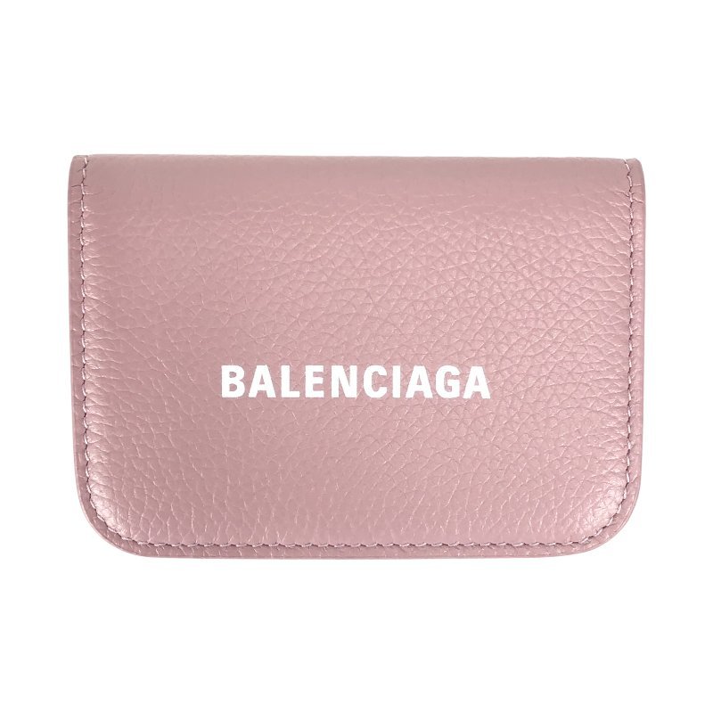バレンシアガ BALENCIAGA コンパクトウォレット 593813 ピンク 三
