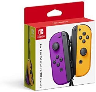 純正品　未開封　Nintendo Switch ジョイコン Joy-Con L ネオンパープル R ネオンオレンジ コントローラー 紫　スイッチ　即決　【ほ】