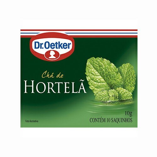  herb tea mint Dr. Oetker Cha de Hortela