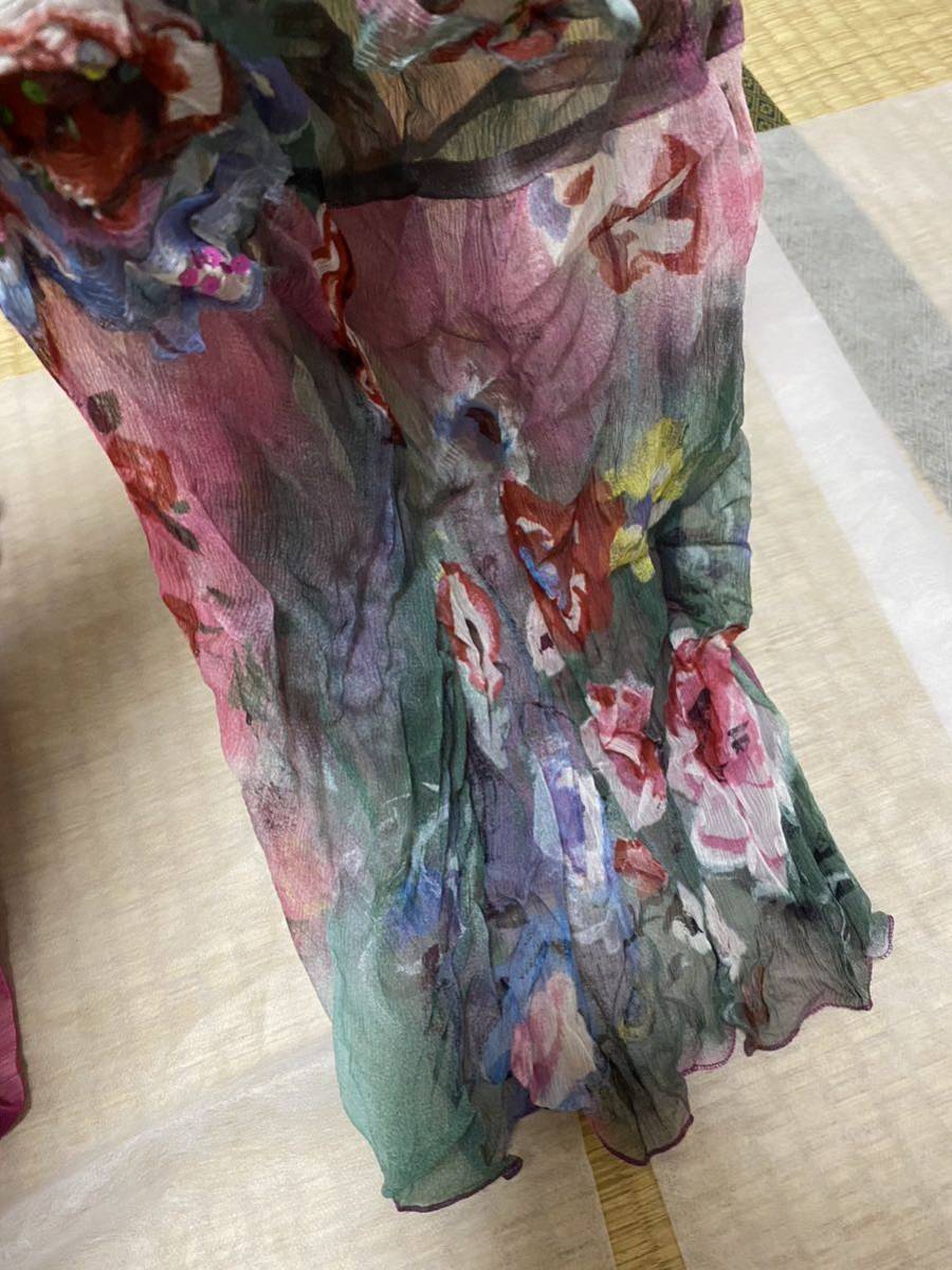 PHILOSOPHY DI ALBERTA FERRETTI フィロソフィ ディ アルベルタ フェレッティ レディース 半袖 シルク 絹 トップス スカート 上下セット _画像8