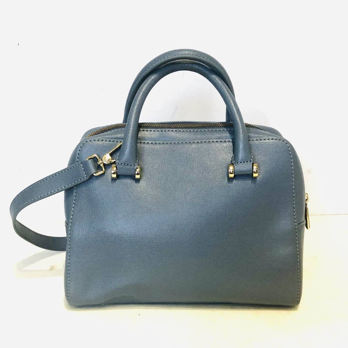  beautiful goods FURLA Furla ma-goto2WAY handbag shoulder bag Mini Boston safia-no leather lady's storage bag attaching 