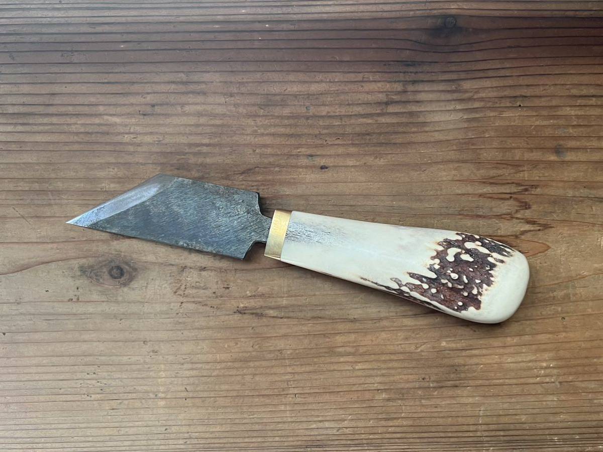 切り出し　小刀　手打ち刃物　鍛冶屋　工作ナイフ　安来鋼　日立金属　Japanese knife kiridashi