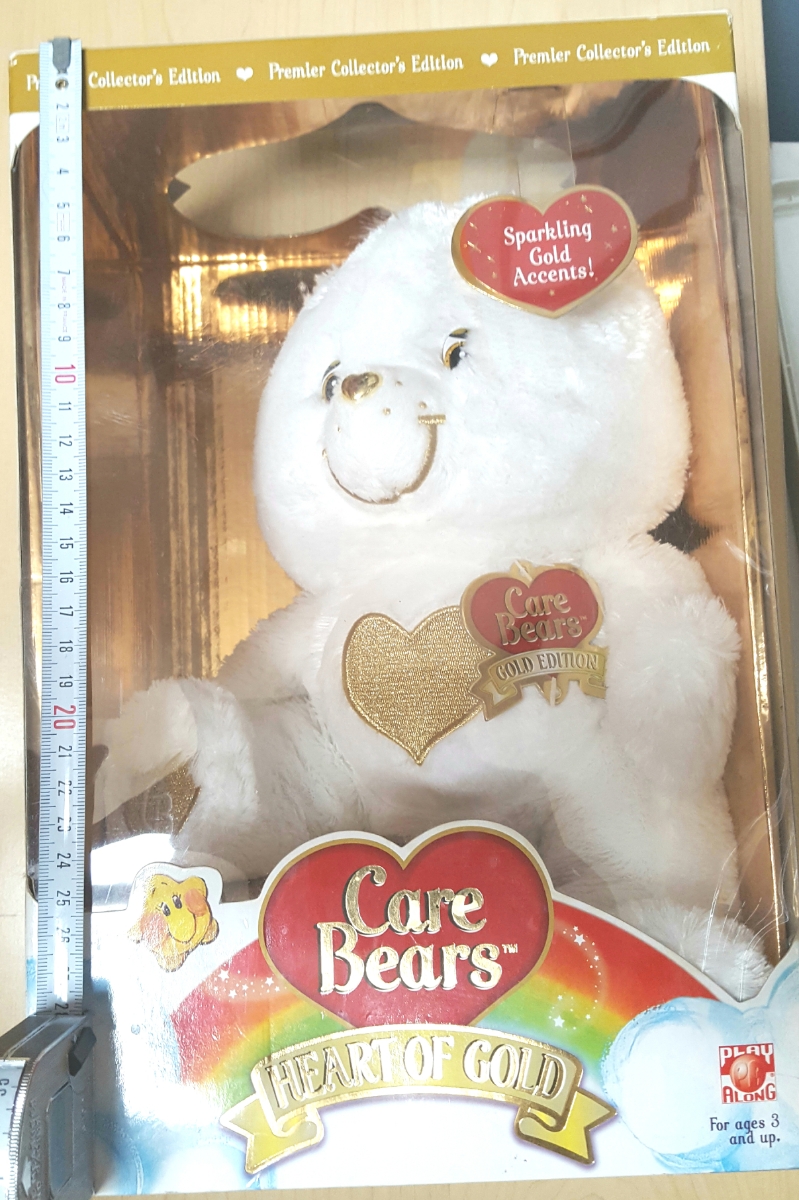 ぬいぐるみ ケアベア ハートオブゴールド 白 金 Care Bears HEARA OF GOLD stuffed toy doll プレミア コレクターズ エディションSparkling