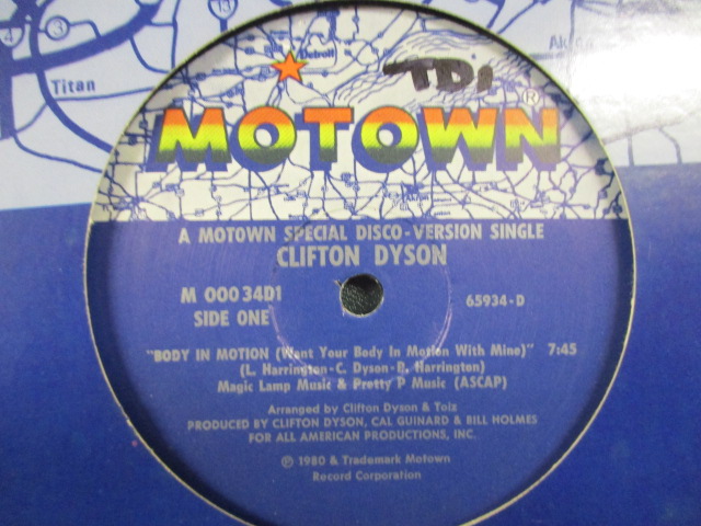 Clifton Dyson ： Body In Motion 12'' c/w You Gotta Keep Dancin' // 5点で送料無料_画像2