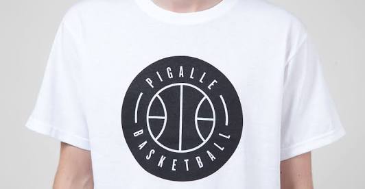 新品 未使用 正規品 ◆ 仏 PIGALLE 店舗直接購入 ピガール Basketball 白TシャツMサイズ ◆_画像6