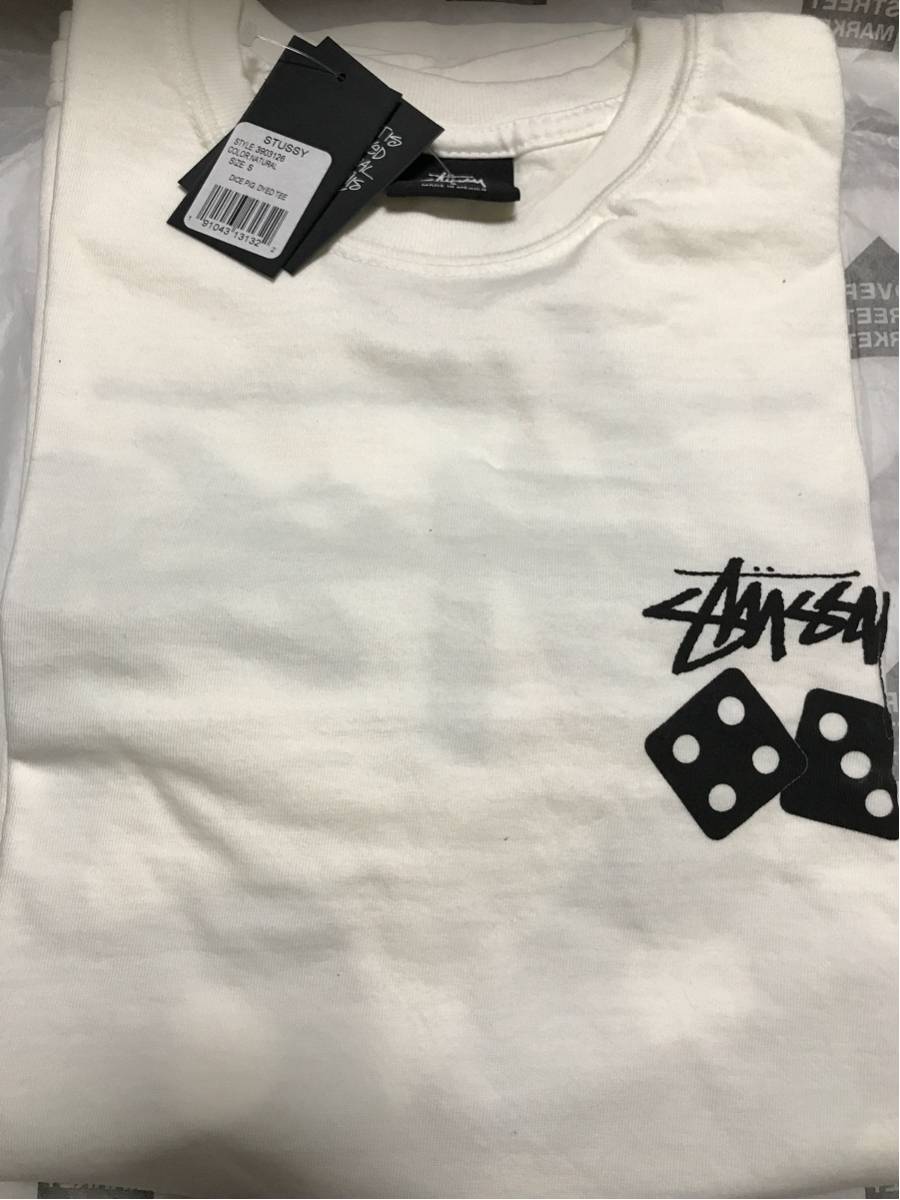 新品 未使用 国内正規品 ◆ Stssy x DSM T-Shirt Retrospective DSM Dice Tee Natural サイズS ◆_画像6