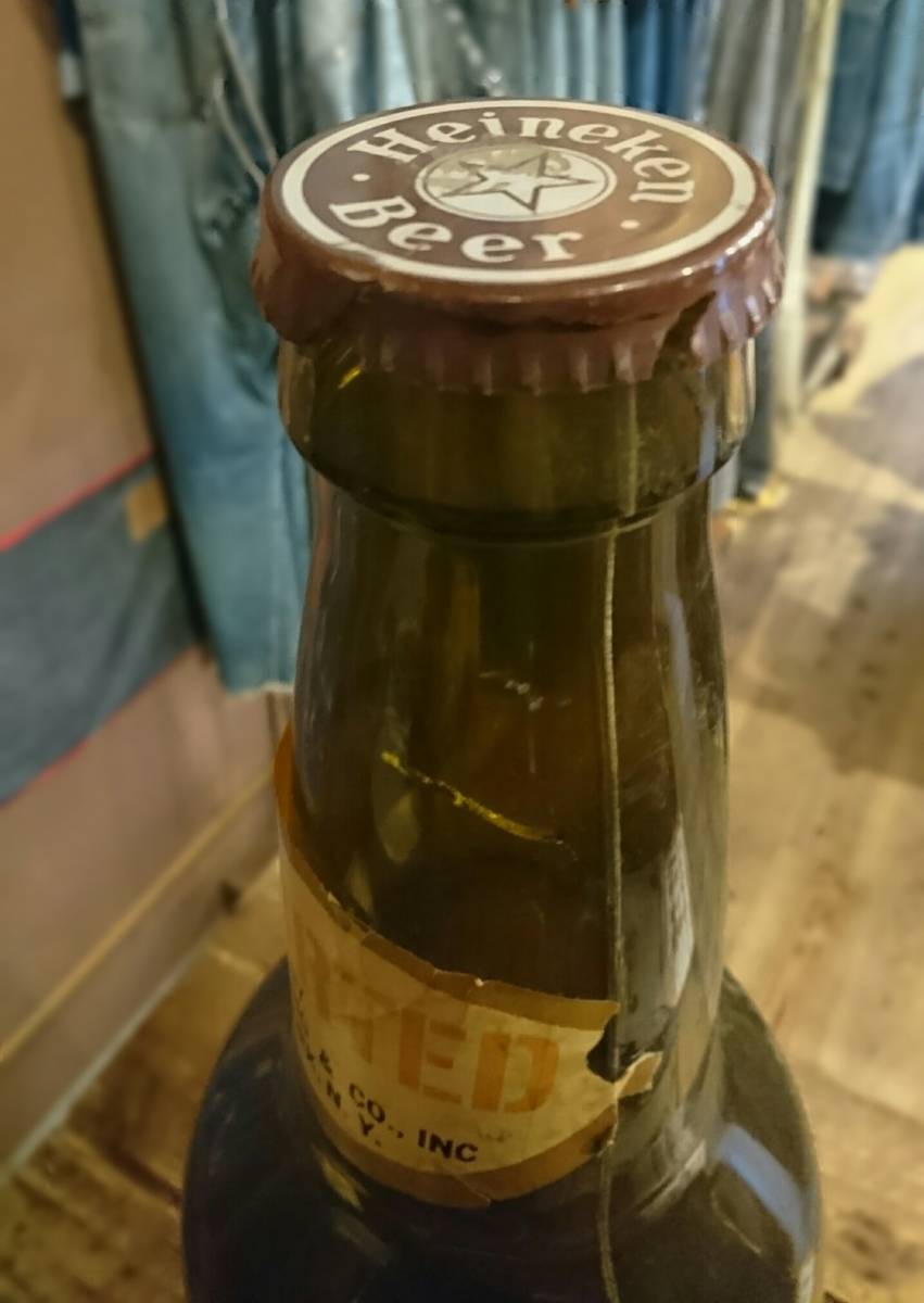 Heineken vintage antique ハイネケン 特大ビン 看板 ノベルティ bar beer ビール ディスプレイ インテリア 店舗用_画像3