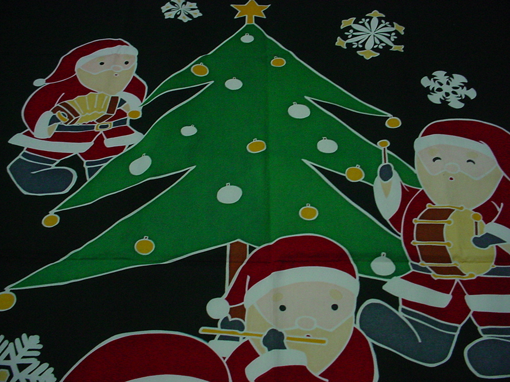 ♪和雑貨 アンテェーク タペストリー 145cm×91cm クリスマス 印染 海外土産 インテリア♪_画像8