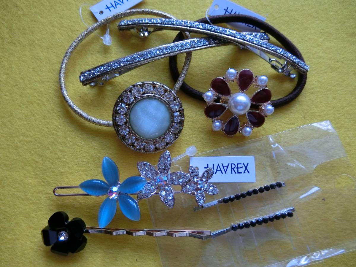  profit 90%OFF! new goods * hair accessory together 8 piece hair elastic pin * wedding two next . party pearl flower kikila!