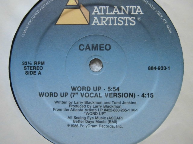 Cameo / Word Up! / Word Up! (12 Version) 5:54 / (7 Version) 4:15 / (Instrumental)4:15 / Urban Warrior4:55 / 1986_画像3