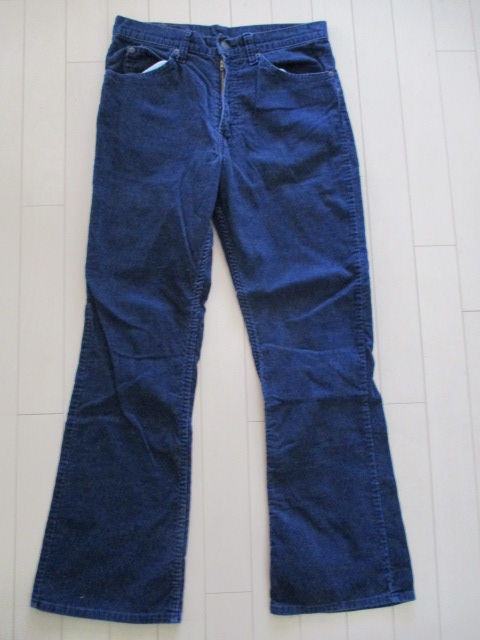 超美品 ビンテージ Levi's 517 1517 リーバイス コーデュロイ パンツ ネイビー 紺 フレア ブーツカット 1970-80's W32 L31 アメリカ製_画像1